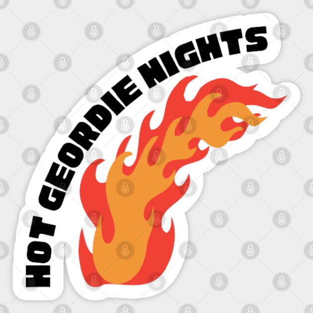 Hot Geordie Nights Athletico Mince Sticker by mywanderings